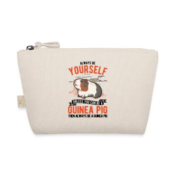 Meerschweinchen Geschenk Guinea Pig - Bio-Täschchen - Natur - Vorne