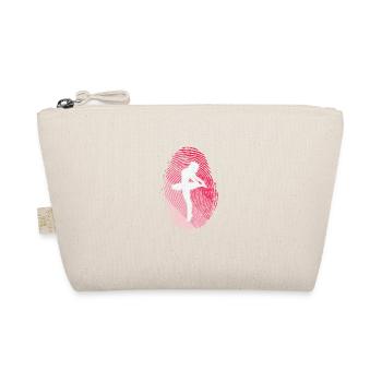 Fingerabdruck Ballet tanzen - Bio-Täschchen - Natur - Vorne