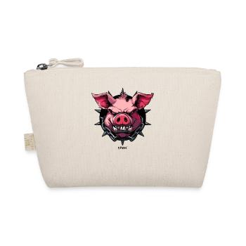 Das mächtige Gothic Schwein - Bio-Täschchen - Natur - Vorne
