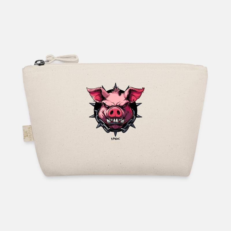 Das mächtige Gothic Schwein Bio-Täschchen
