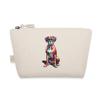 Boxer Pop Art coloré chien Boxers - Trousse biologique - nature - Devant