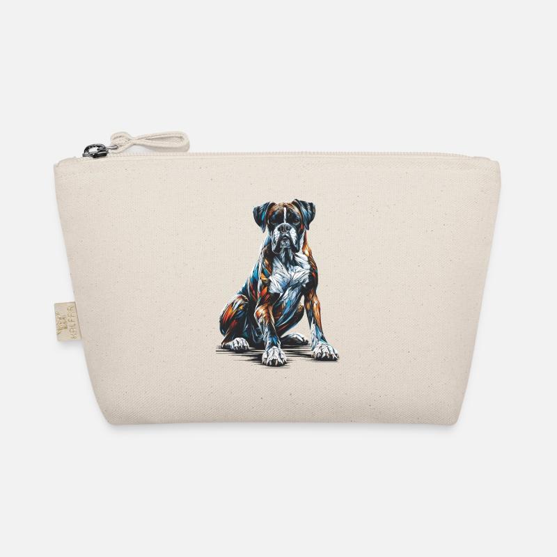 Polygon Art Boxer Hund Boxer Bio-Täschchen