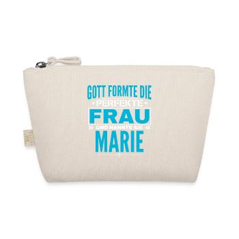 Marie Name Design - Bio-Täschchen - Natur - Vorne