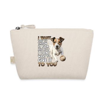Niedliches Jack Russell Dog T für Hundebesitzer - Bio-Täschchen - Natur - Vorne
