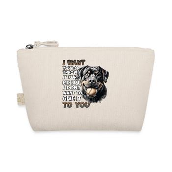 Rottweiler Hundehalter T für Rottweiler - Bio-Täschchen - Natur - Vorne