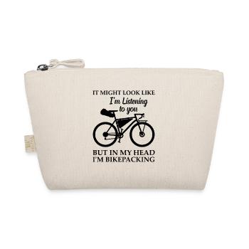 Gravel Bike Bikepacker - Dans ma tête je suis Bikepackin - Trousse biologique - nature - Devant