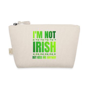 Ich bin kein Ire, aber küss mich trotzdem St. Patrick's Day - Bio-Täschchen - Natur - Vorne
