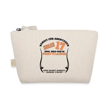 17th Birthday Girl & Boy Guestbook - Organic Pouch - nature - Front