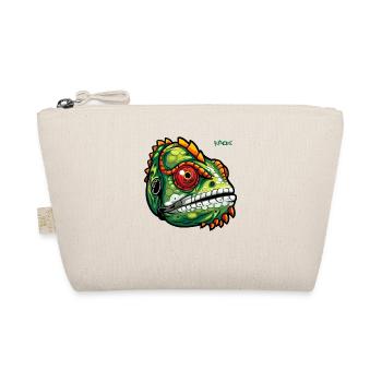 Chameleon Lizard - Organic Pouch - nature - Front