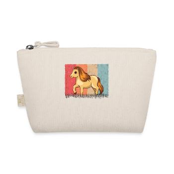 Shetland Pony Retro - Bio-Täschchen - Natur - Vorne
