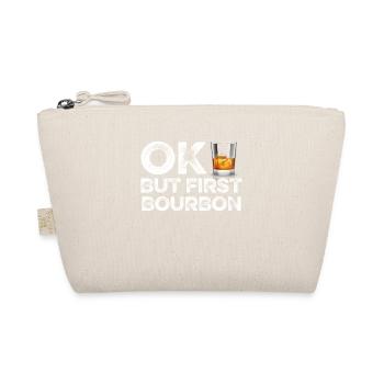 OK Mais Premier Bourbon T-Shirt Drôle Boire Du Vin - Trousse biologique - nature - Devant