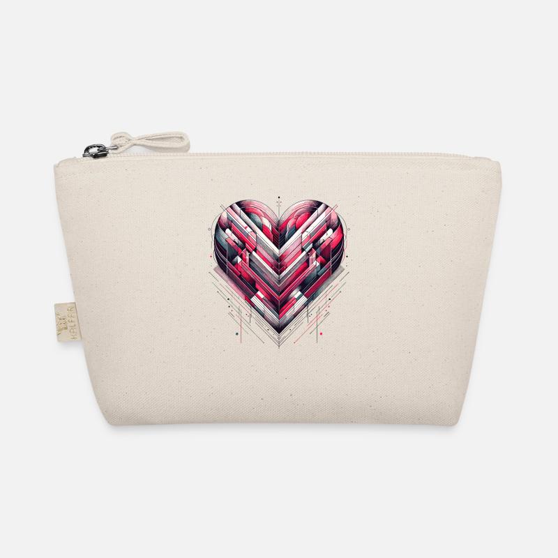 Futuristic Heart Organic Pouch