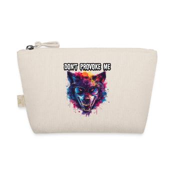 NE ME PROVOQUEZ PAS. Wolf, Avertissement, Message, Cool, - Trousse biologique - nature - Devant