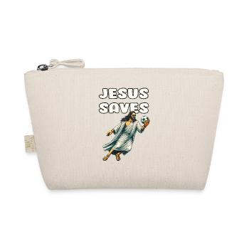 Jesus Soccer Gift Funny Soccer God Jesus Quote - Organic Pouch - nature - Front