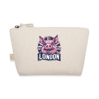 British Flag London Pig - Organic Pouch - nature - Front
