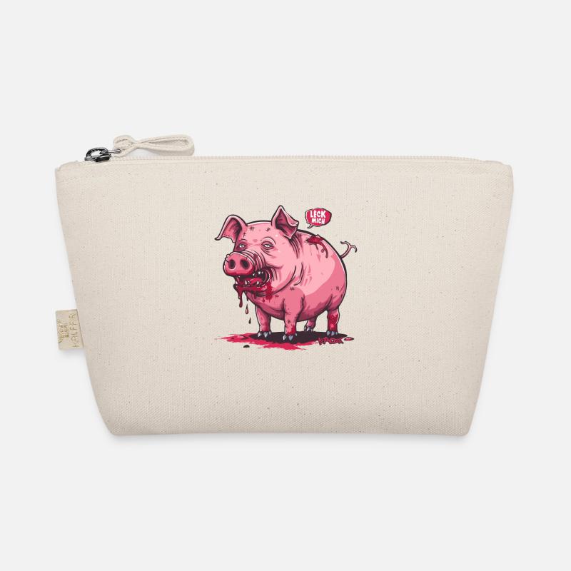 Lick me, wrecked zombie pig Organic Pouch