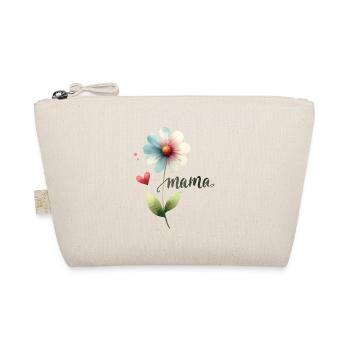 Maman fleur aquarelle fête des mères coeur cadeau - Trousse biologique - nature - Devant