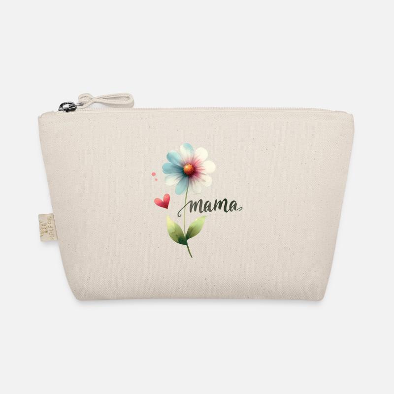 Mama Blume Aquarell Muttertag Herz Geschenk Bio-Täschchen