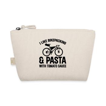 J’aime le bikepacking et les pâtes à la sauce tomate - Trousse biologique - nature - Devant