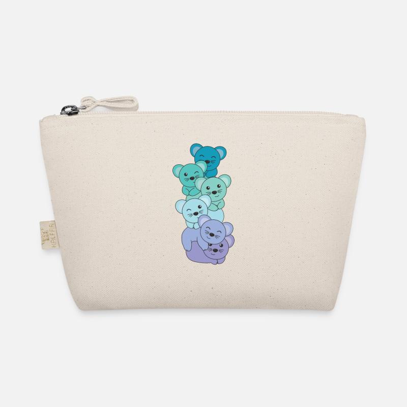 Neptunic Flag Pride LGBTQ Cute Mouse Stack Organic Pouch