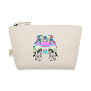 Castle Fairy Tale Knight Horse King Middle Ages - Organic Pouch - nature - Front