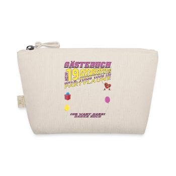 19th Birthday Man and Woman Guestbook - Organic Pouch - nature - Front