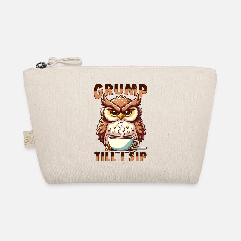 Mürrische Eule Mit Kaffee Trousse biologique