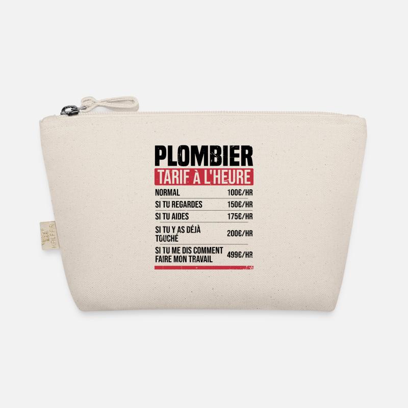 Klempner Stundensatz Humor Geschenkidee Bio-Täschchen