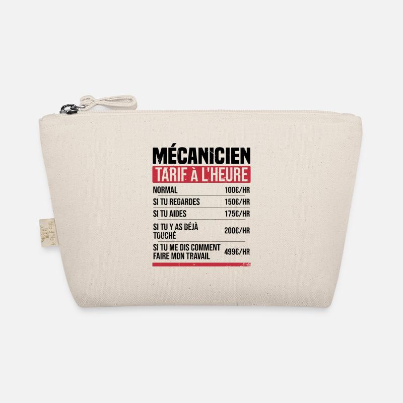 Mechanic Hourly Rate Humor Gift Idea Organic Pouch
