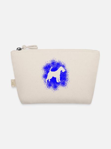 Drahthaar-Foxterrier für Hundeliebhaber - Bio-Täschchen - Natur - Vorne