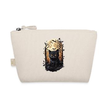 Cat Full Moon Halloween Spell Magical Cats - Organic Pouch - nature - Front