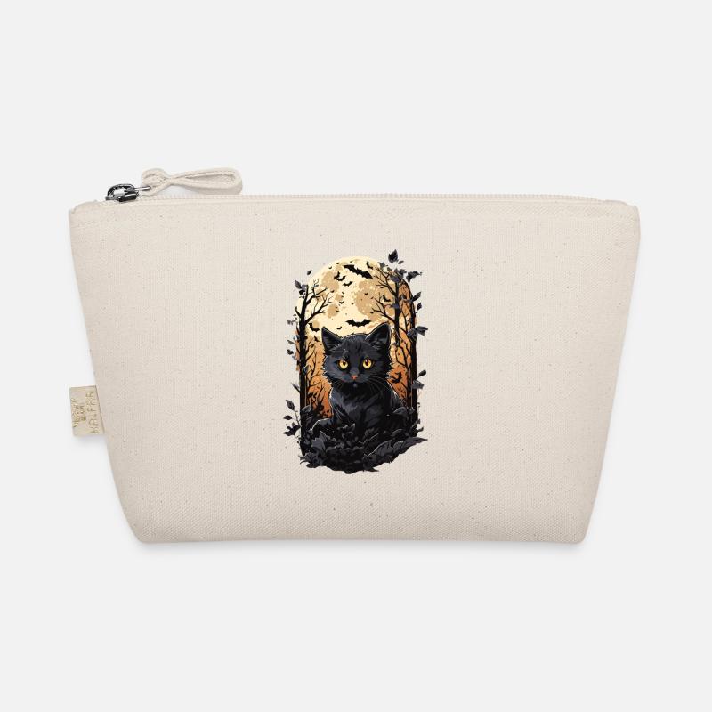 Chat Pleine Lune Halloween Sort Chats Magiques Trousse biologique