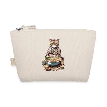 Cat Loves Ramen Japon Esthétique Streetwear - Trousse biologique - nature - Devant