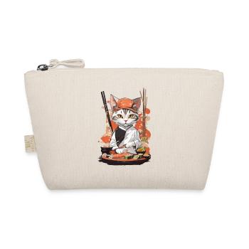 Kawaii Sushi Master Cat Japon Esthétique alimentaire - Trousse biologique - nature - Devant