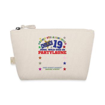 19th Birthday Man and Woman Guestbook - Organic Pouch - nature - Front