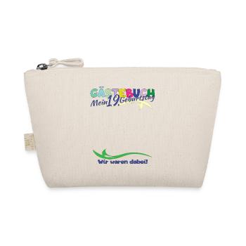 19th Birthday Man and Woman Guestbook - Organic Pouch - nature - Front