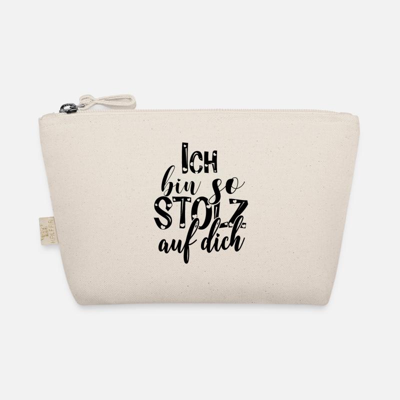 Ich bin so stolz auf dich Spruch Anerkennung Bio-Täschchen