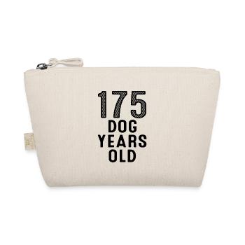 175 Dog Years Old 25. Geburtstag - Bio-Täschchen - Natur - Vorne