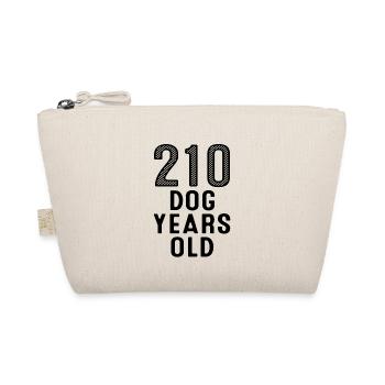 210 Dog Years Old 30. Geburtstag - Bio-Täschchen - Natur - Vorne