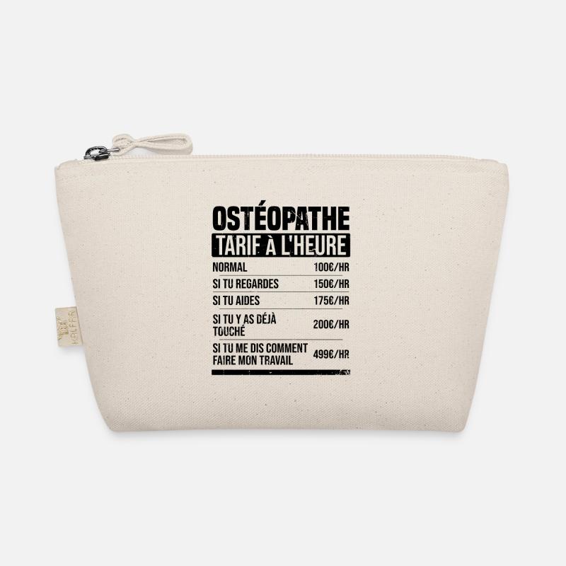 Osteopath Stundensatz Geschenkidee Humor - Bio-Täschchen - Natur