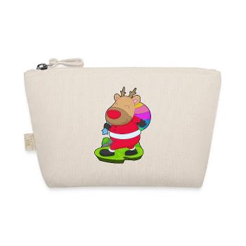 Sac de Noël en forme de renne - Trousse biologique - nature - Devant