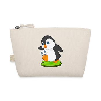 Penguin Soccer Player Soccer - Organic Pouch - nature - Front