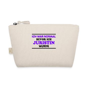 Juristin Spruch Jura Lustiges Juristin Geschenk - Bio-Täschchen - Natur - Vorne