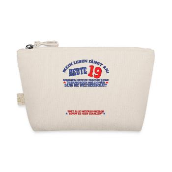 Livre d’or 19e anniversaire homme et femme - Trousse biologique - nature - Devant