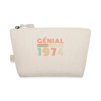 Génial Depuis 1974 Cadeau Retro Anniversaire - Trousse biologique - nature - Devant