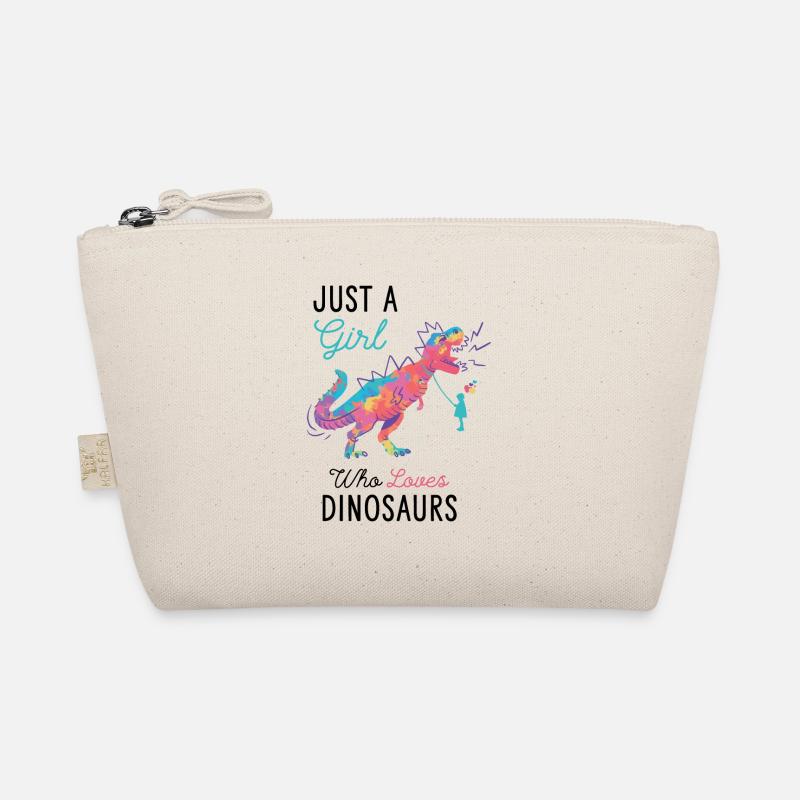 Nur ein Mädchen, das Dinosaurier liebt Dinosaurier Geschenkidee Bio-Täschchen