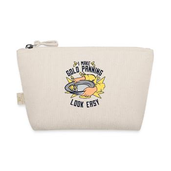 I Make Gold Panning Look Easy Prospecting Miner - Organic Pouch - nature - Front
