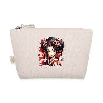 Cartoon Manga Anime Pixel Japan Geisha - Organic Pouch - nature - Front