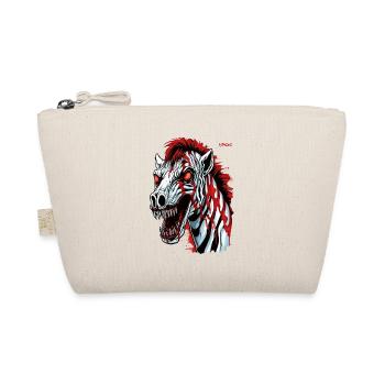 Super krasses Kreatur-Horror-Zombie-Zebra - Bio-Täschchen - Natur - Vorne