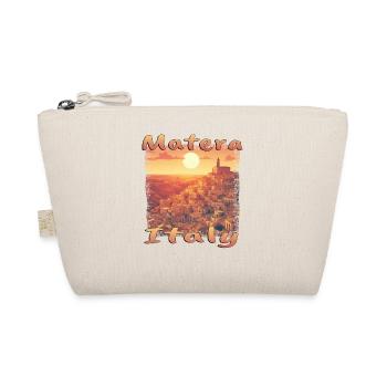 Matera, Italy, Old Town, Sunset, Grunge Design - Organic Pouch - nature - Front